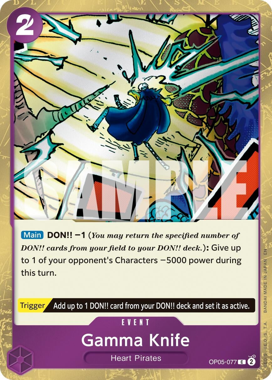 Image for Gamma Knife (Pirate Foil) - One Piece Card Game