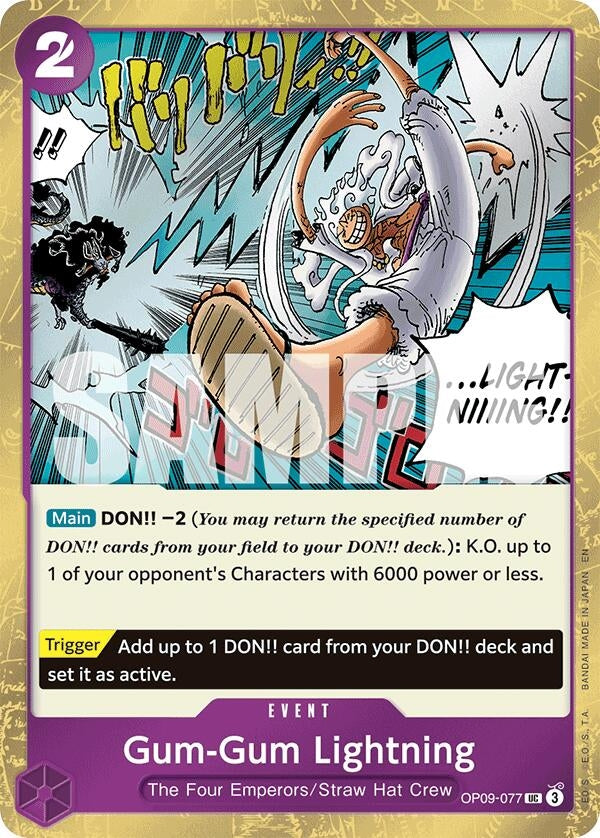 Image for Gum-Gum Lightning (Pirate Foil) - One Piece Card Game