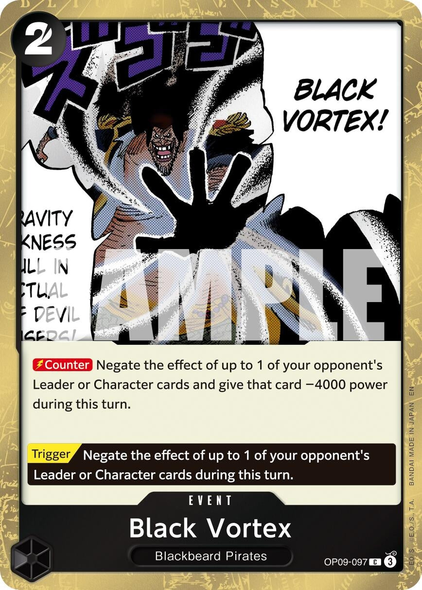 Image for Black Vortex (Pirate Foil) - One Piece Card Game