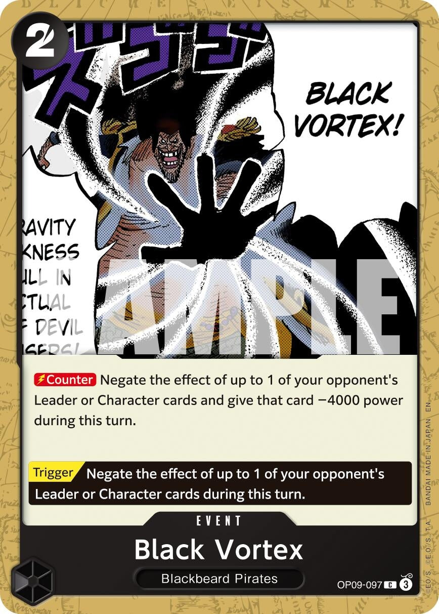 Image for Black Vortex (Reprint) - One Piece Card Game