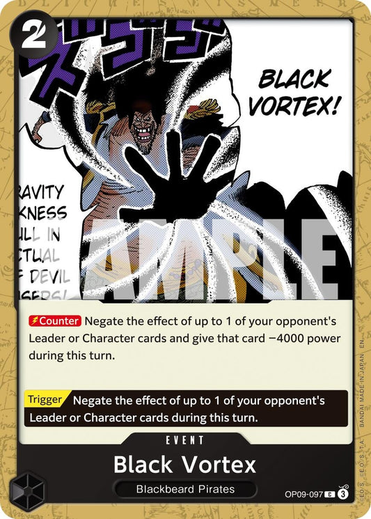 Image for Black Vortex (Reprint) - One Piece Card Game