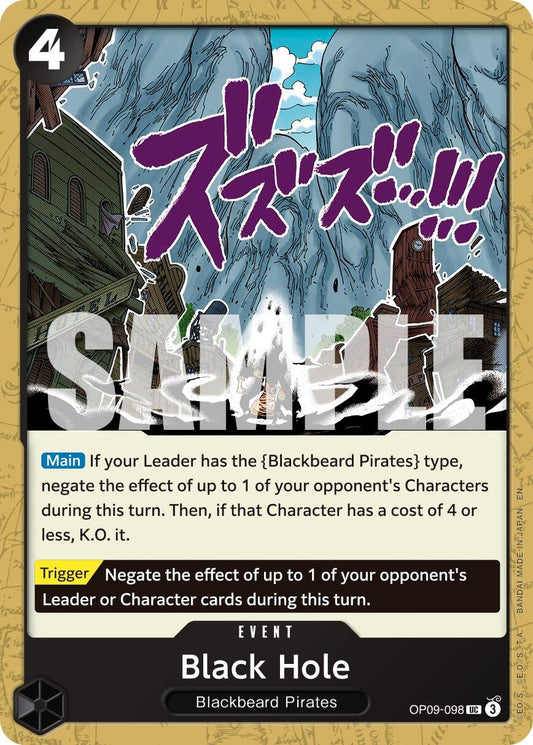 Image for Black Hole (Reprint) - One Piece Card Game