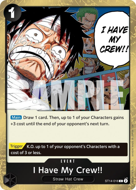 Image for I Have My Crew!! (Pirate Foil) - One Piece Card Game