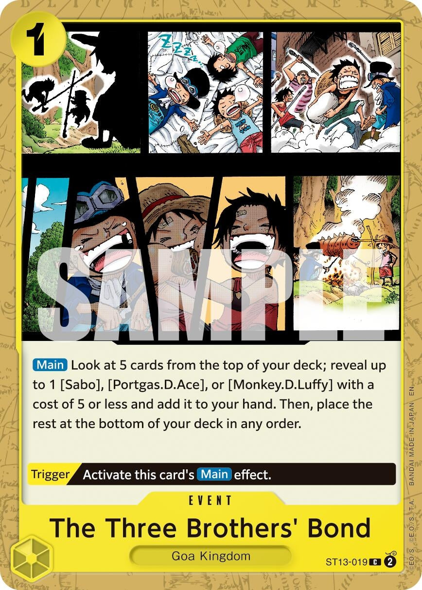 Image for The Three Brothers' Bond (Reprint) - One Piece Card Game