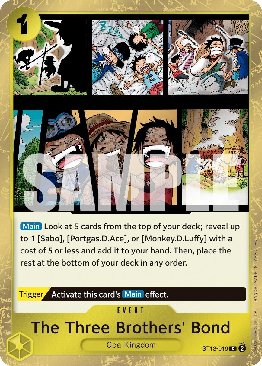 Image for The Three Brothers' Bond (Pirate Foil) - One Piece Card Game