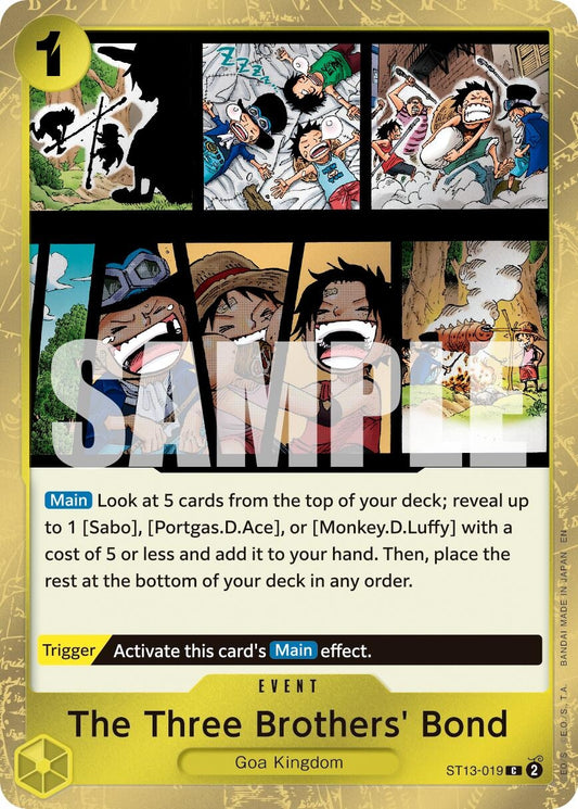 Image for The Three Brothers' Bond (Pirate Foil) - One Piece Card Game
