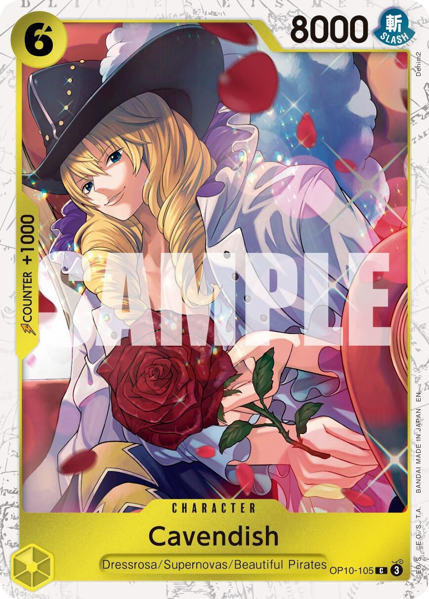 Image for Cavendish - OP10-105 (Pirate Foil) - One Piece Card Game