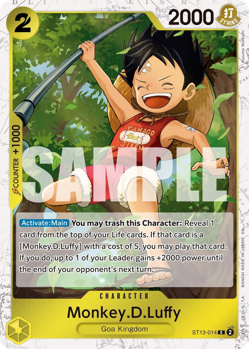 Image for Monkey.D.Luffy - ST13-014 (Pirate Foil) - One Piece Card Game
