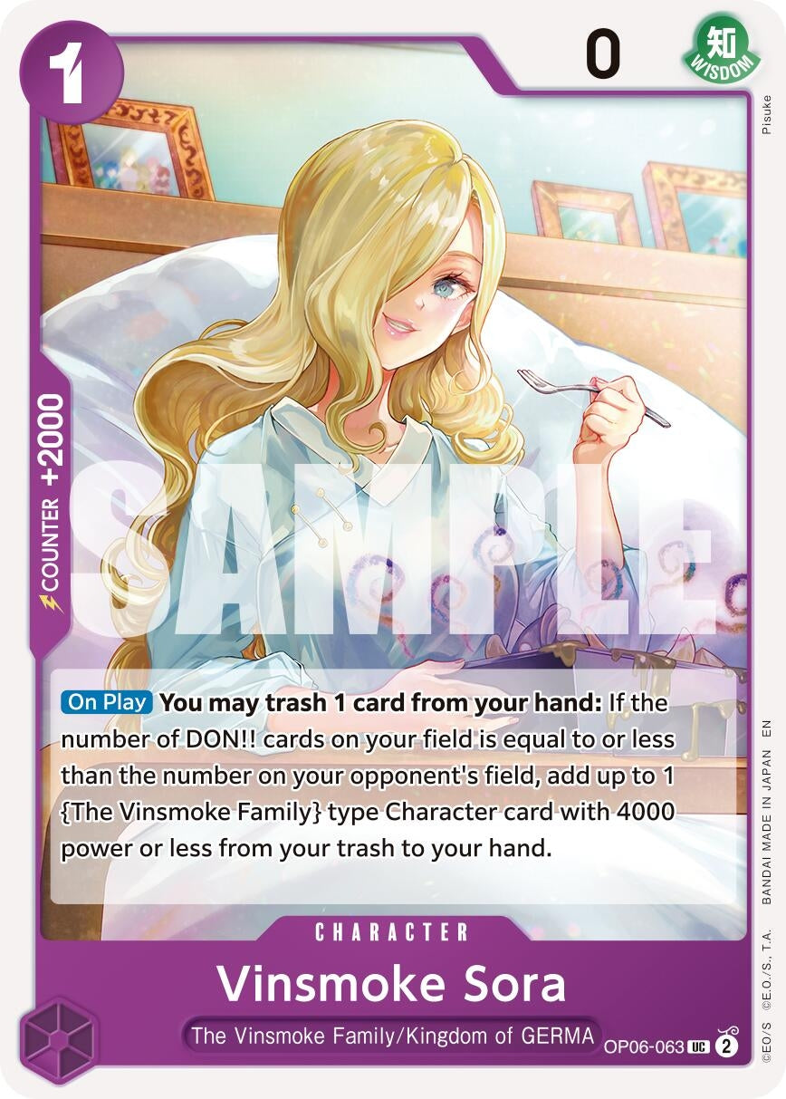 Image for Vinsmoke Sora (Reprint) - One Piece Card Game