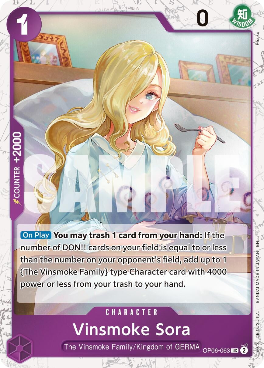 Image for Vinsmoke Sora (Pirate Foil) - One Piece Card Game