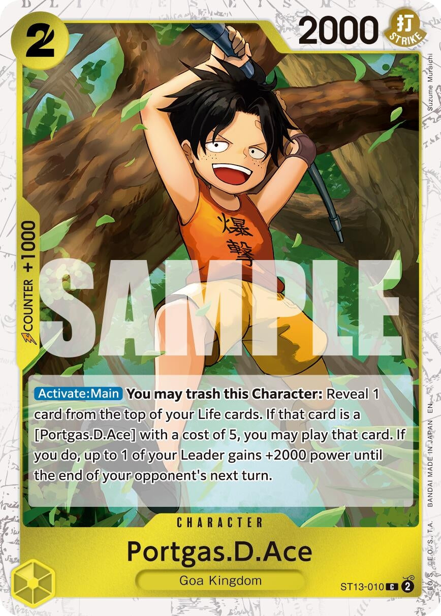 Image for Portgas.D.Ace - ST13-010 (Pirate Foil) - One Piece Card Game