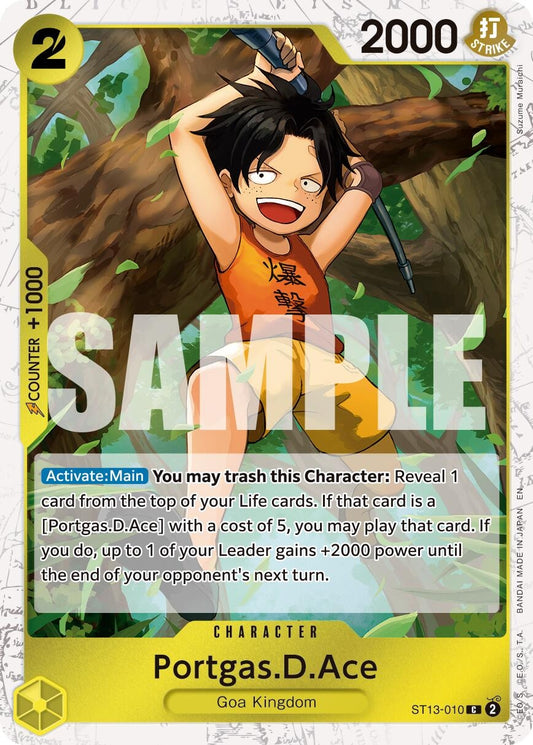 Image for Portgas.D.Ace - ST13-010 (Pirate Foil) - One Piece Card Game