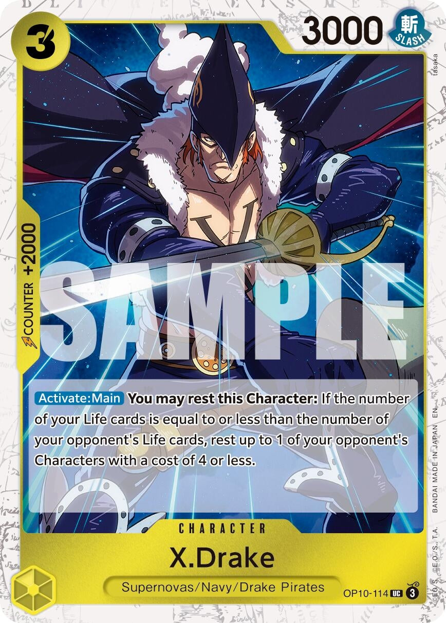 Image for X.Drake (Pirate Foil) - One Piece Card Game