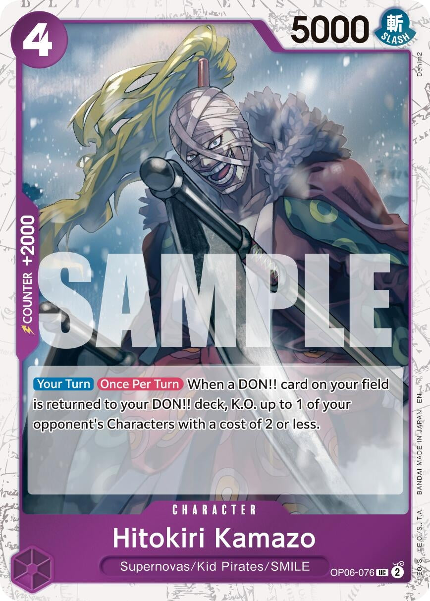 Image for Hitokiri Kamazo (Pirate Foil) - One Piece Card Game