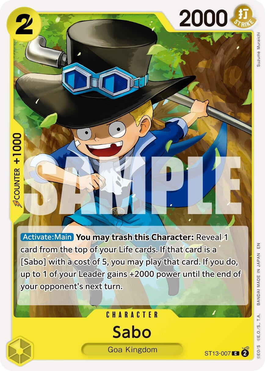 Image for Sabo - ST13-007 (Reprint) - One Piece Card Game