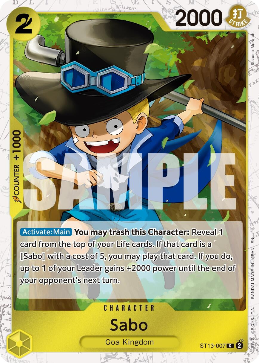 Image for Sabo - ST13-007 (Pirate Foil) - One Piece Card Game
