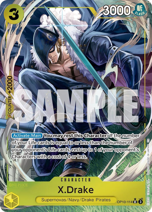 Image for X.Drake (Alternate Art) - One Piece Card Game