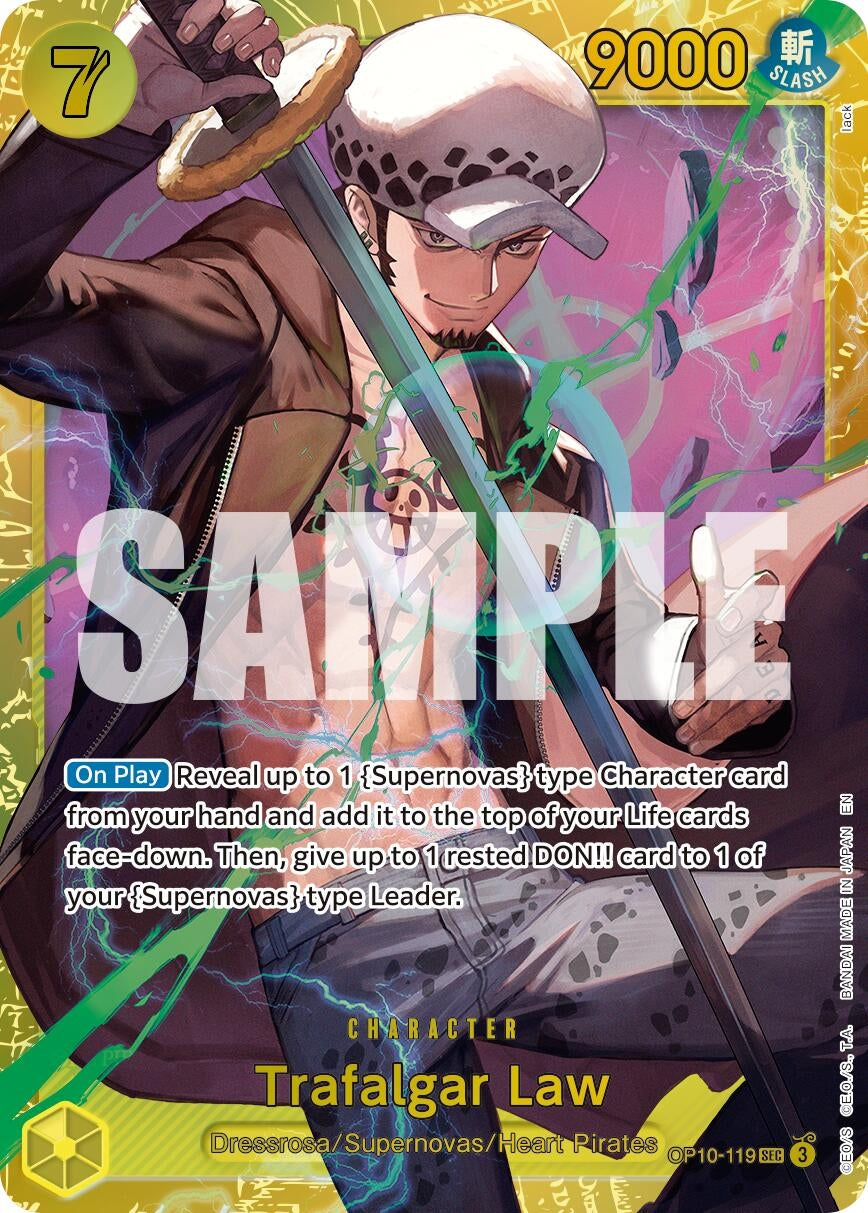 Image for Trafalgar Law - OP10-119 (Reprint) - One Piece Card Game