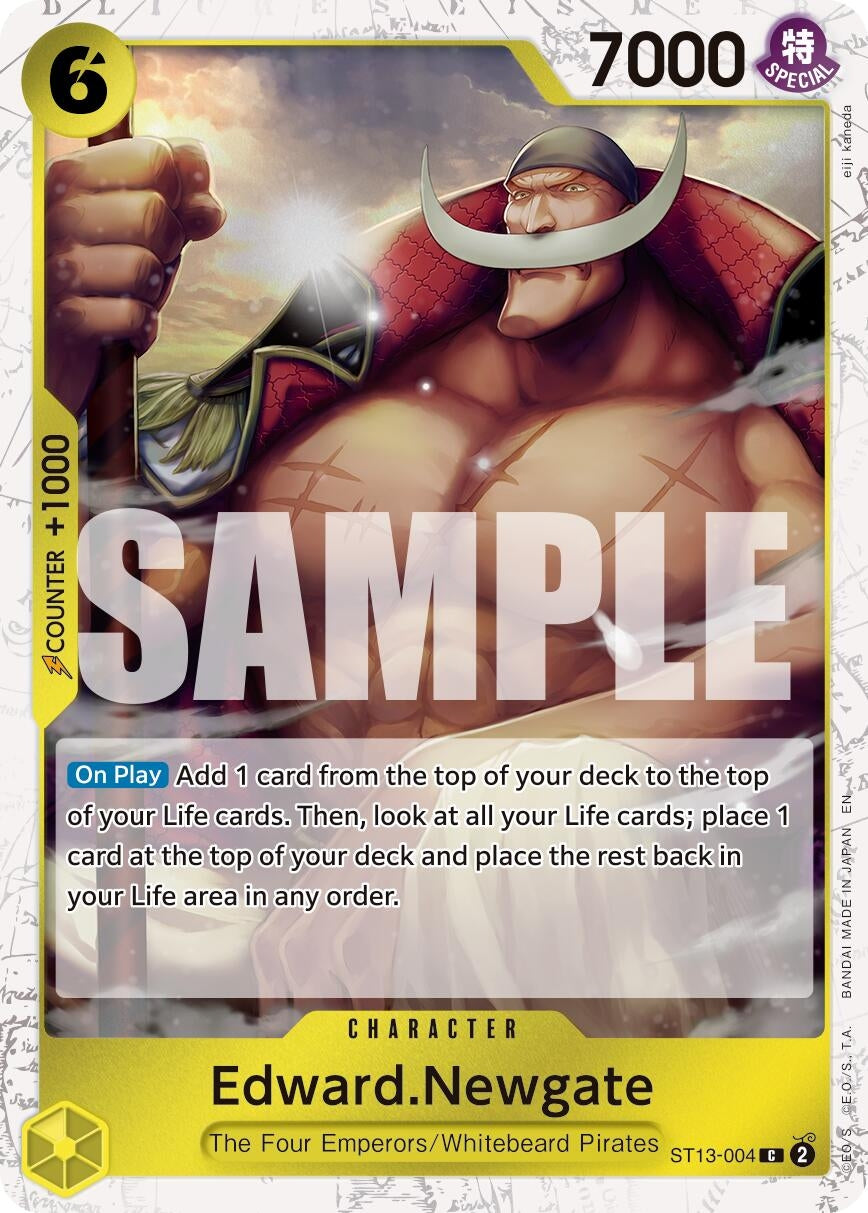 Image for Edward.Newgate - ST13-004 (Pirate Foil) - One Piece Card Game