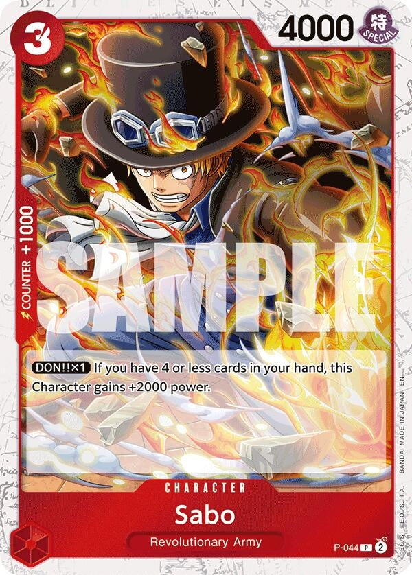 Image for Sabo - P-044 (Pirate Foil) - One Piece Card Game
