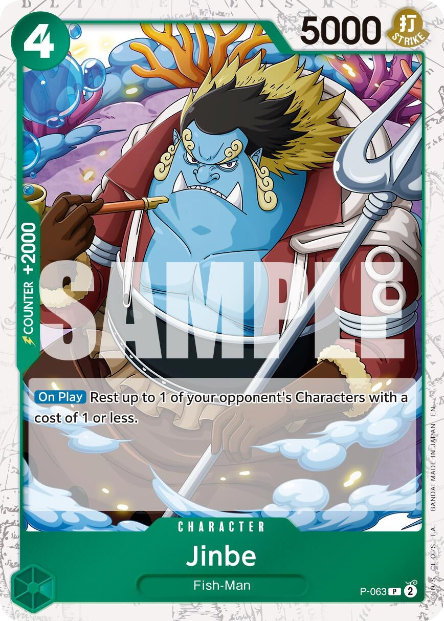Image for Jinbe - P-063 (Pirate Foil) - One Piece Card Game