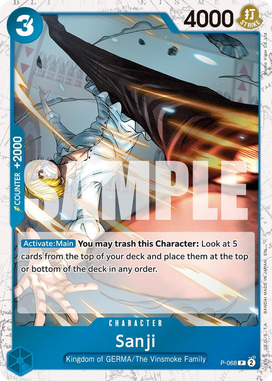 Image for Sanji - P-068 (Pirate Foil) - One Piece Card Game