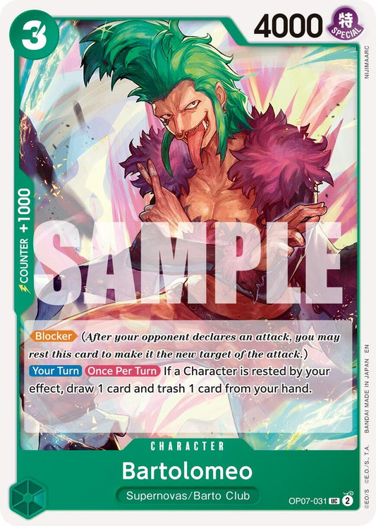 Image for Bartolomeo (Reprint) - One Piece Card Game