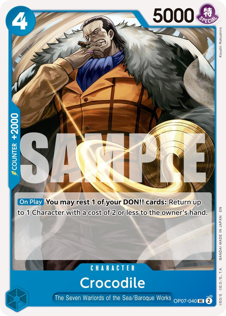 Image for Crocodile - OP07-040 (Reprint) - One Piece Card Game