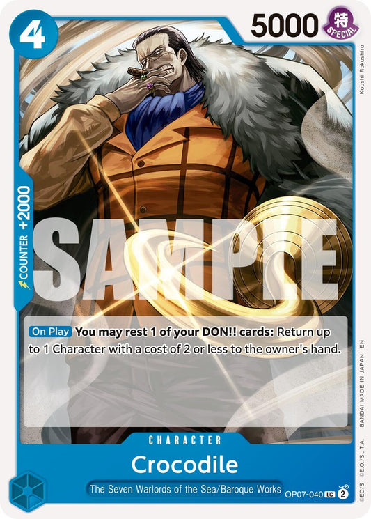 Image for Crocodile - OP07-040 (Reprint) - One Piece Card Game