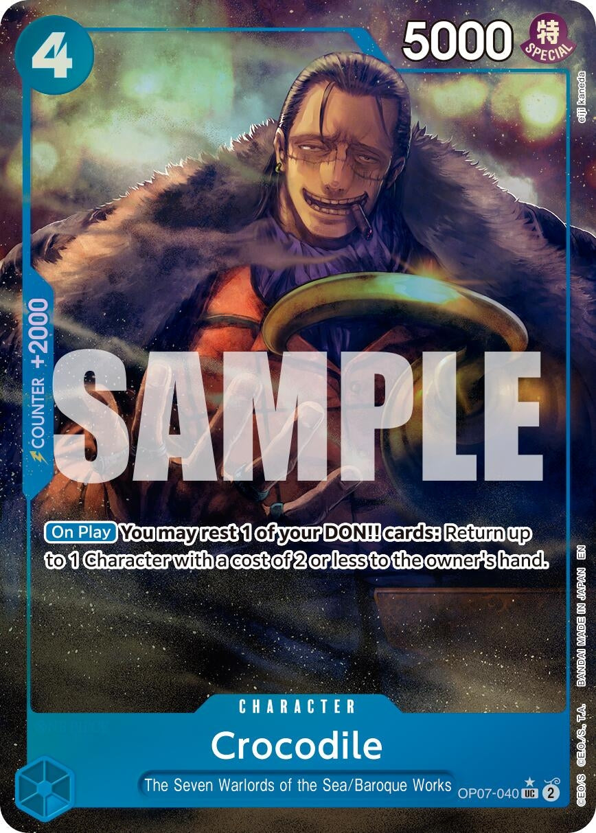 Image for Crocodile - OP07-040 (Alternate Art) - One Piece Card Game