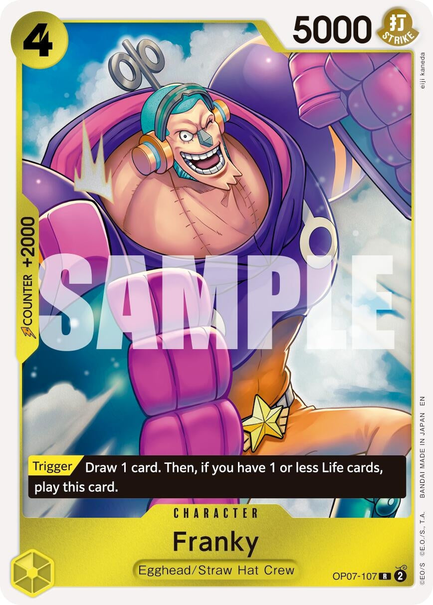 Image for Franky - OP07-107 (Reprint) - One Piece Card Game