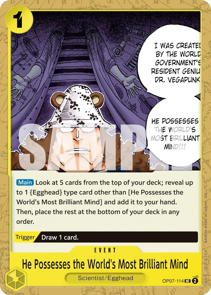 Image for He Possesses the World's Most Brilliant Mind (Reprint) - One Piece Card Game