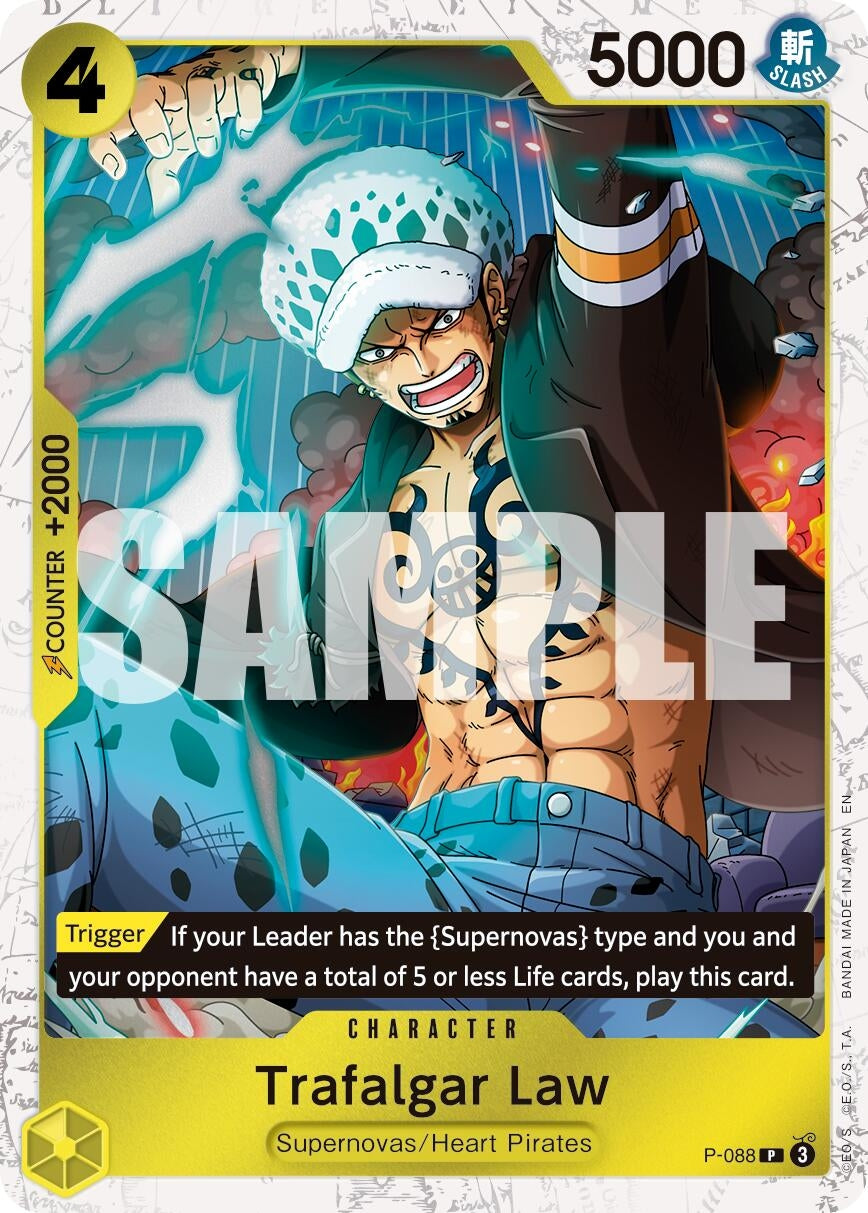 Image for Trafalgar Law -  P-088 (Pirate Foil) - One Piece Card Game