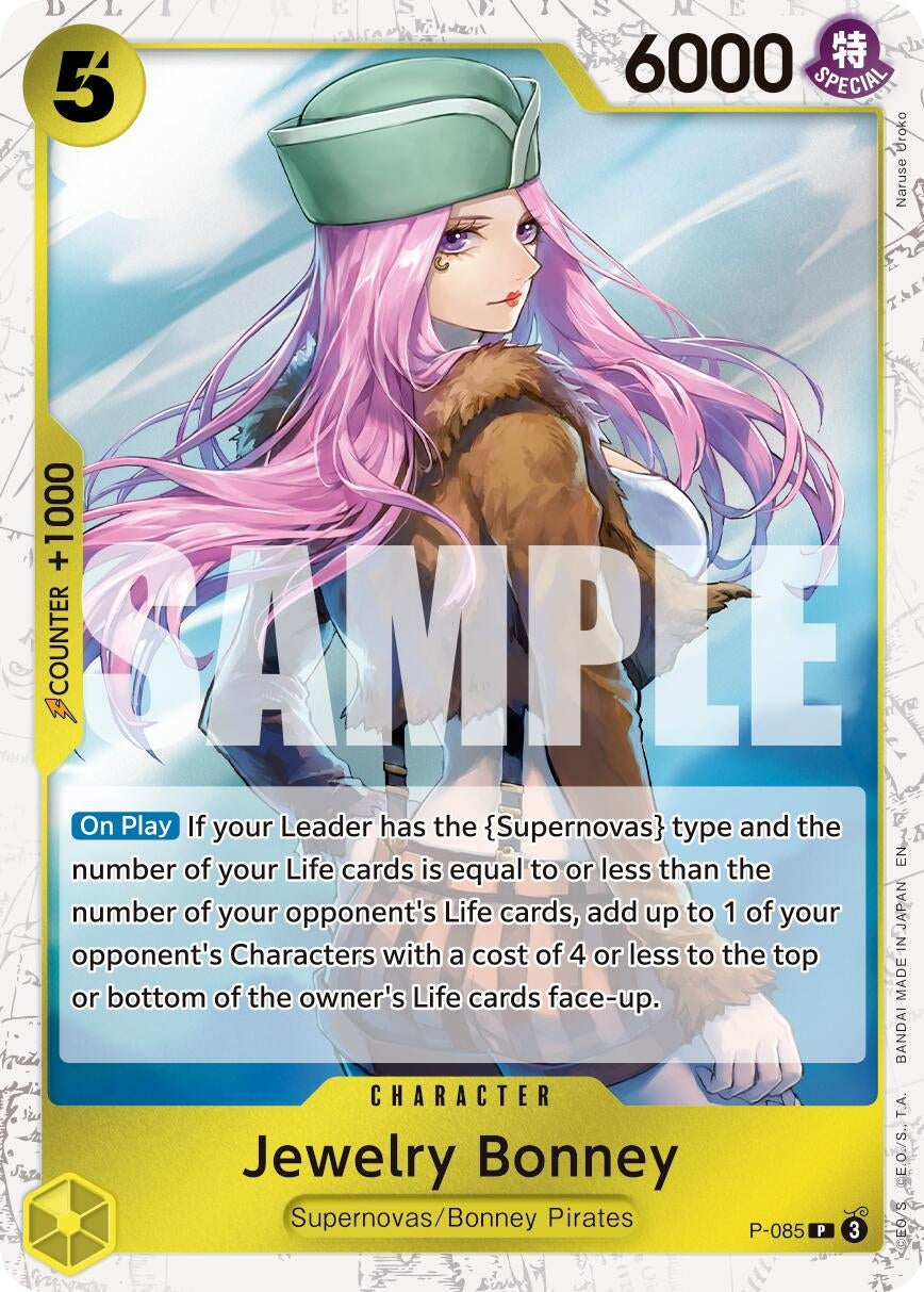 Image for Jewelry Bonney - P-085 (Pirate Foil) - One Piece Card Game