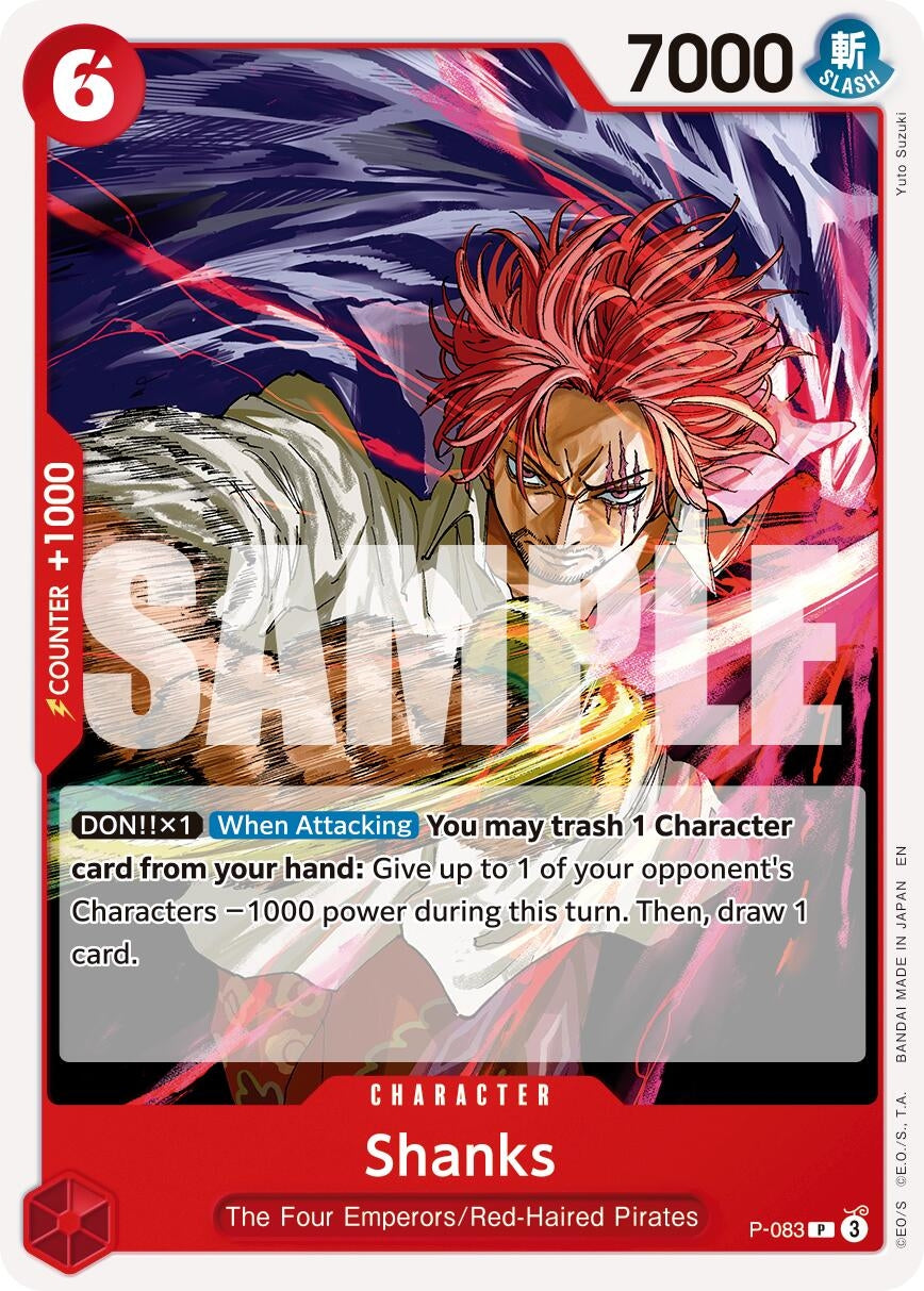 Image for Shanks - P-083 (Reprint) - One Piece Card Game