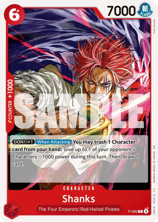 Image for Shanks - P-083 (Reprint) - One Piece Card Game