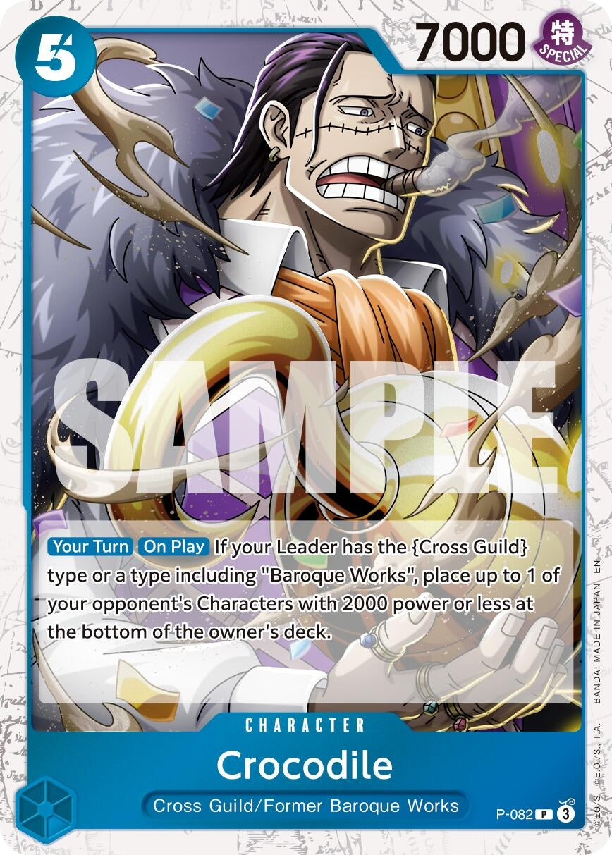 Image for Crocodile - P-082 (Pirate Foil) - One Piece Card Game