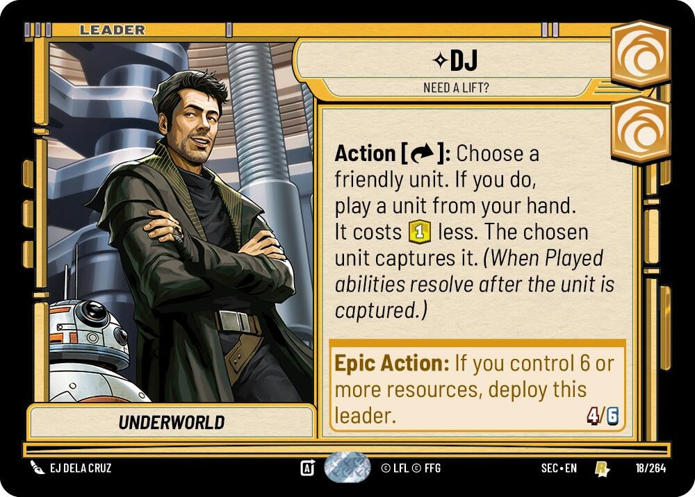 Image for DJ - Need a Lift? - Star Wars: Unlimited