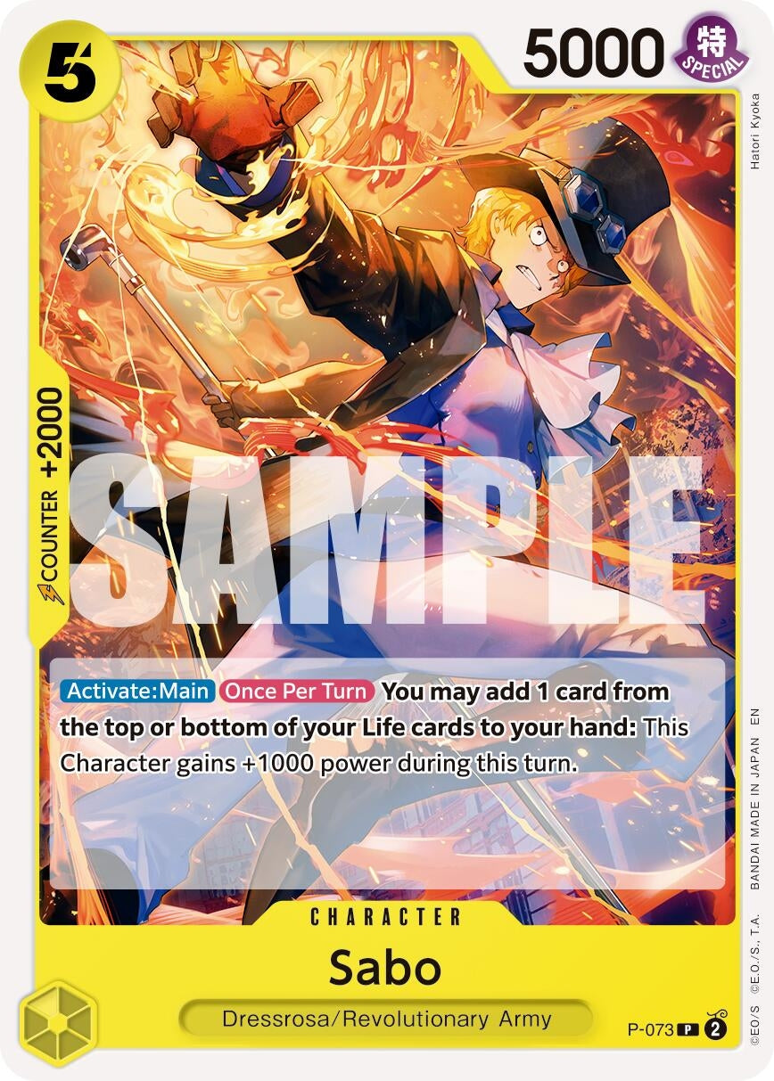 Image for Sabo - P-073 (Pirate Foil) - One Piece Card Game