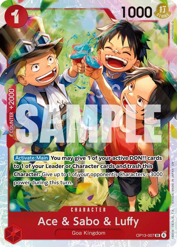 Image for Ace & Sabo & Luffy - One Piece Card Game