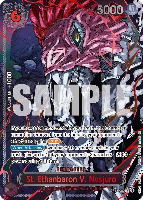 Image for St. Ethanbaron V. Nusjuro (Parallel) - One Piece Card Game