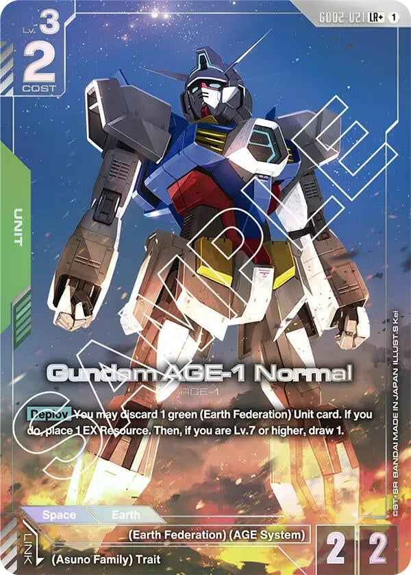 Image for Gundam AGE-1 Normal (LR+) - Gundam Card Game