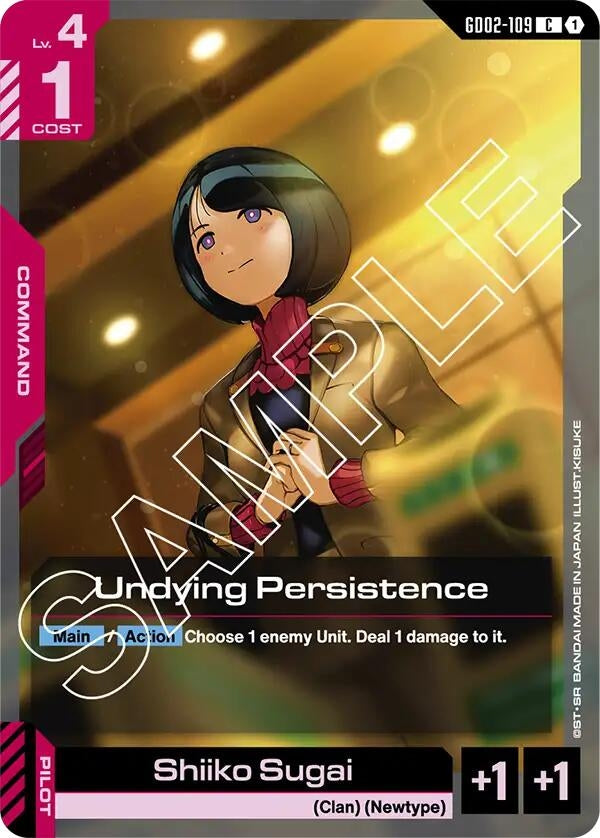 Image for Undying Persistence - Gundam Card Game
