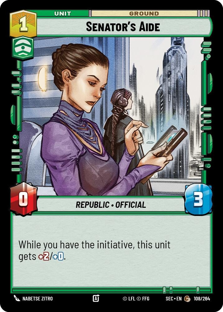 Image for Senator's Aide - Star Wars: Unlimited
