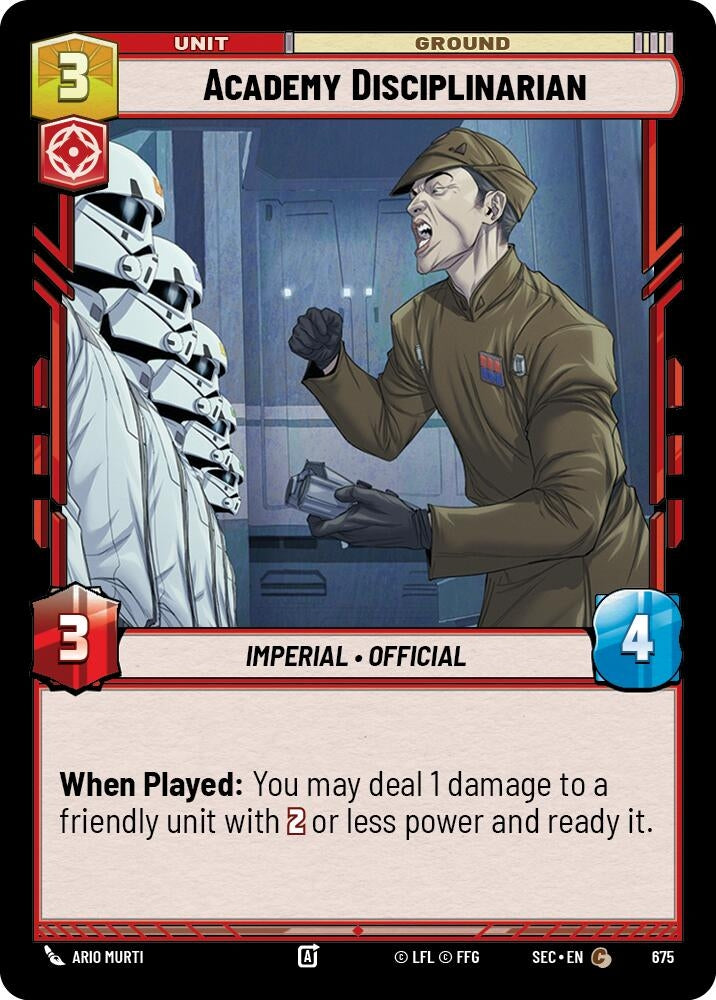 Image for Academy Disciplinarian (Foil) - Star Wars: Unlimited