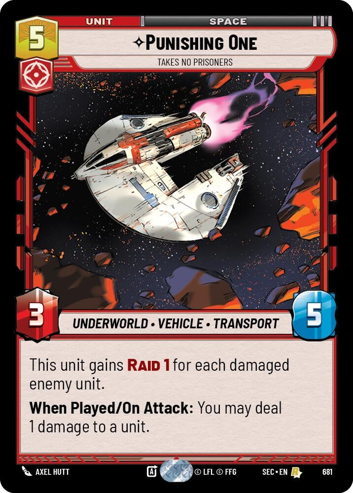 Image for Punishing One - Takes No Prisoners (Foil) - Star Wars: Unlimited