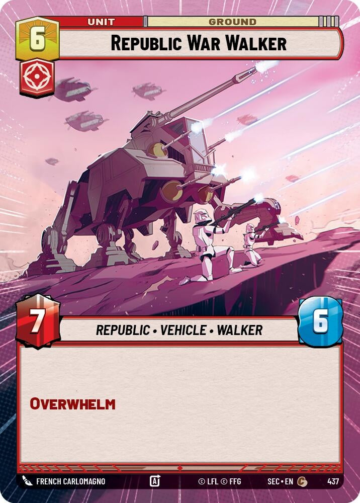 Image for Republic War Walker (Hyperspace) - Star Wars: Unlimited