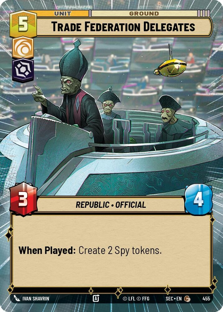 Image for Trade Federation Delegates (Hyperspace) - Star Wars: Unlimited