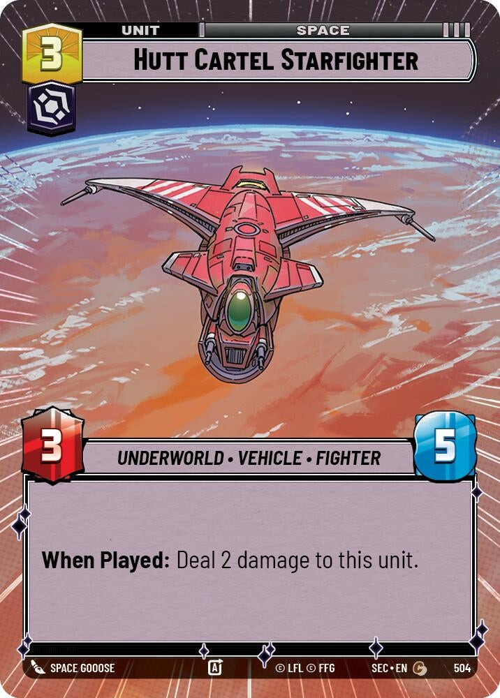 Image for Hutt Cartel Starfighter (Hyperspace) - Star Wars: Unlimited