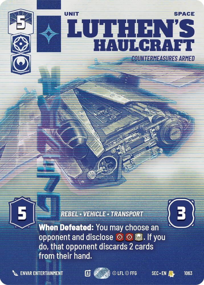 Image for Luthen's Haulcraft - Countermeasures Armed (Prestige) - Star Wars: Unlimited